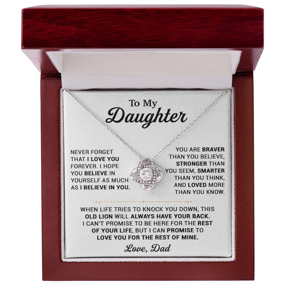 To My Daughter Necklace, Gift for Daughter from Dad, Daughter Father Necklace 25_10