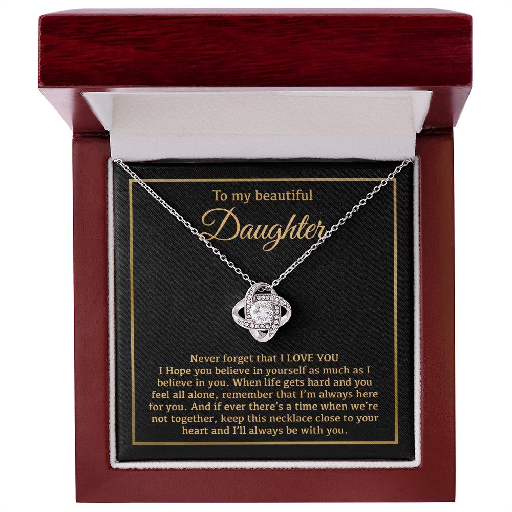 To My Daughter Necklace, Daughter Father Necklace, Daughter Gift From Dad, Mom 14_1