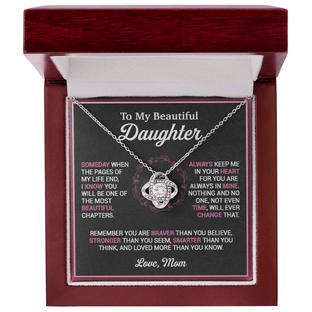 To My Daughter Necklace, Gift for Daughter from Mom, Mother Daughter Necklace 16_11