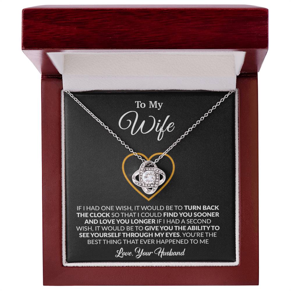 To My Wife Necklace, Gift For Wife, Anniversary Gift For Wife, Necklace For Wife 13_1_Black