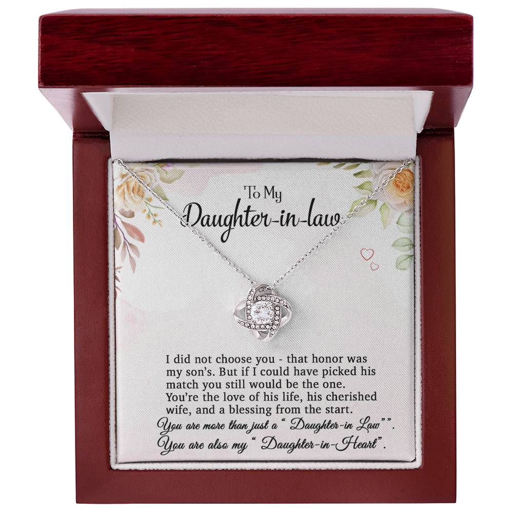 To My Daughter-In-Law Necklace, Gift For Daughter In Law, Daughter In Law Gift