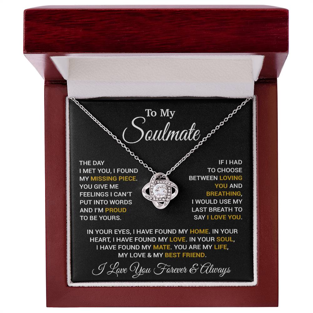 To My Soulmate Necklace, Valentines Day Gift, Gift For Wife, Anniversary Gift 14_2