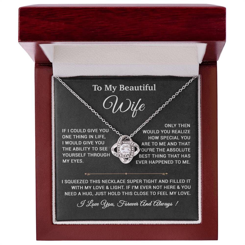 To My Wife Necklace, Gift For Wife, Anniversary Gift,Christmas Gift