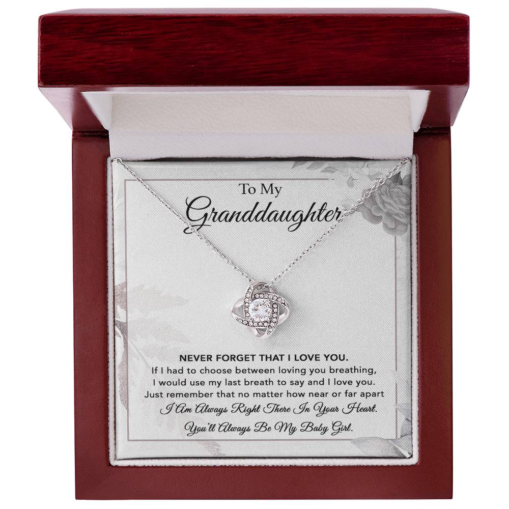 To My Granddaughter Necklace, Gift From Grandpa, Necklace For Granddaughter 6_1