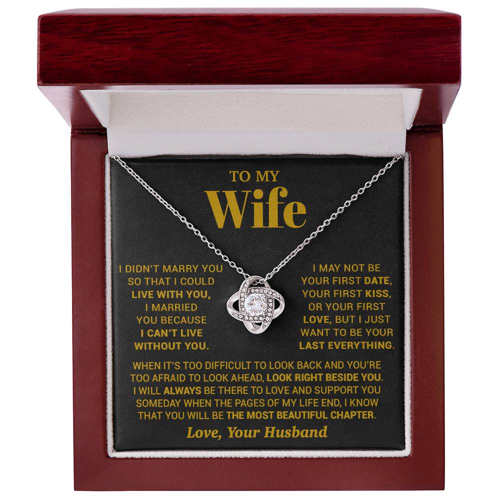 To My Wife Necklace, Christmas Gifts For Women, Anniversary Gift For Wife 28_9_Gold