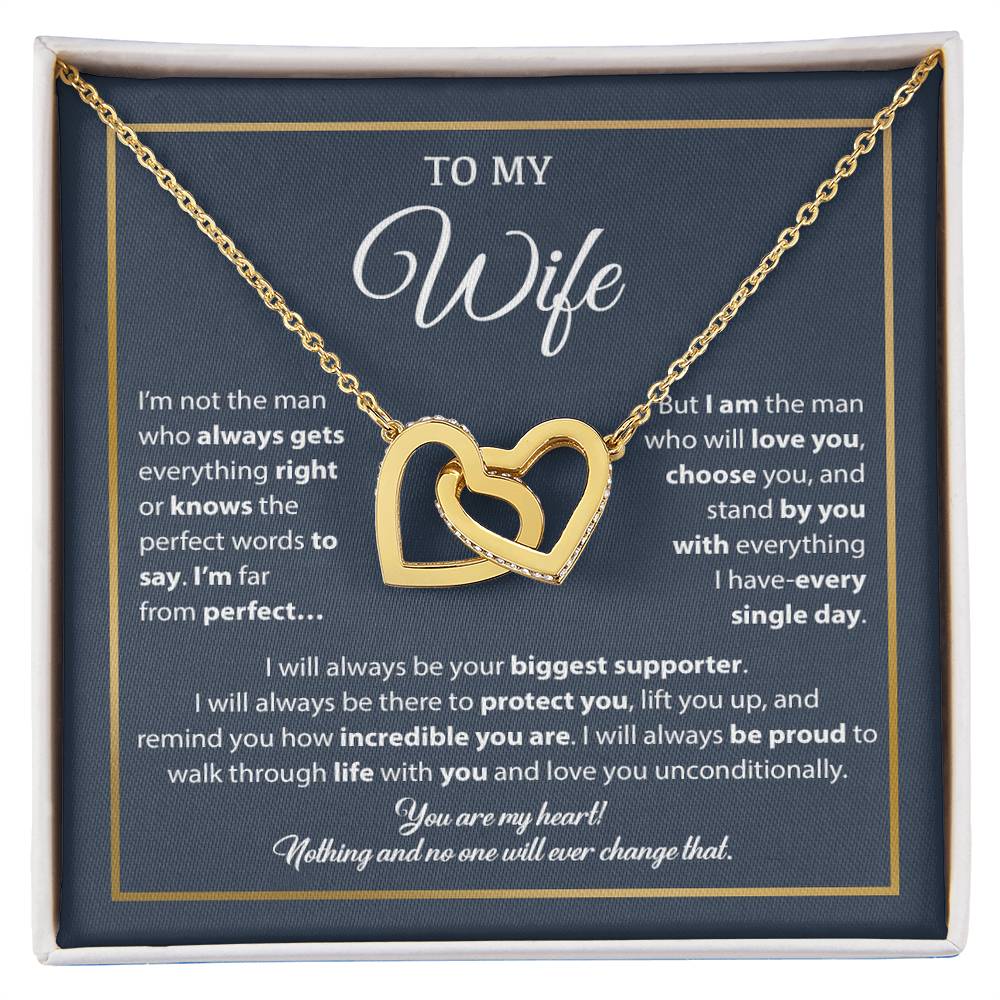 To My Wife Necklace, Gift For Wife, Anniversary Gift For Wife, Necklace For Wife 5_1_Blue_White