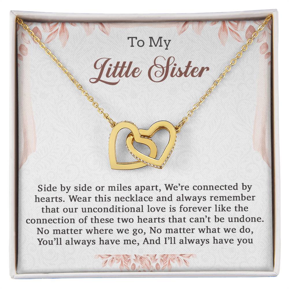 To My Little Sister Necklace, Little Sister Gift, Little Sister Necklace