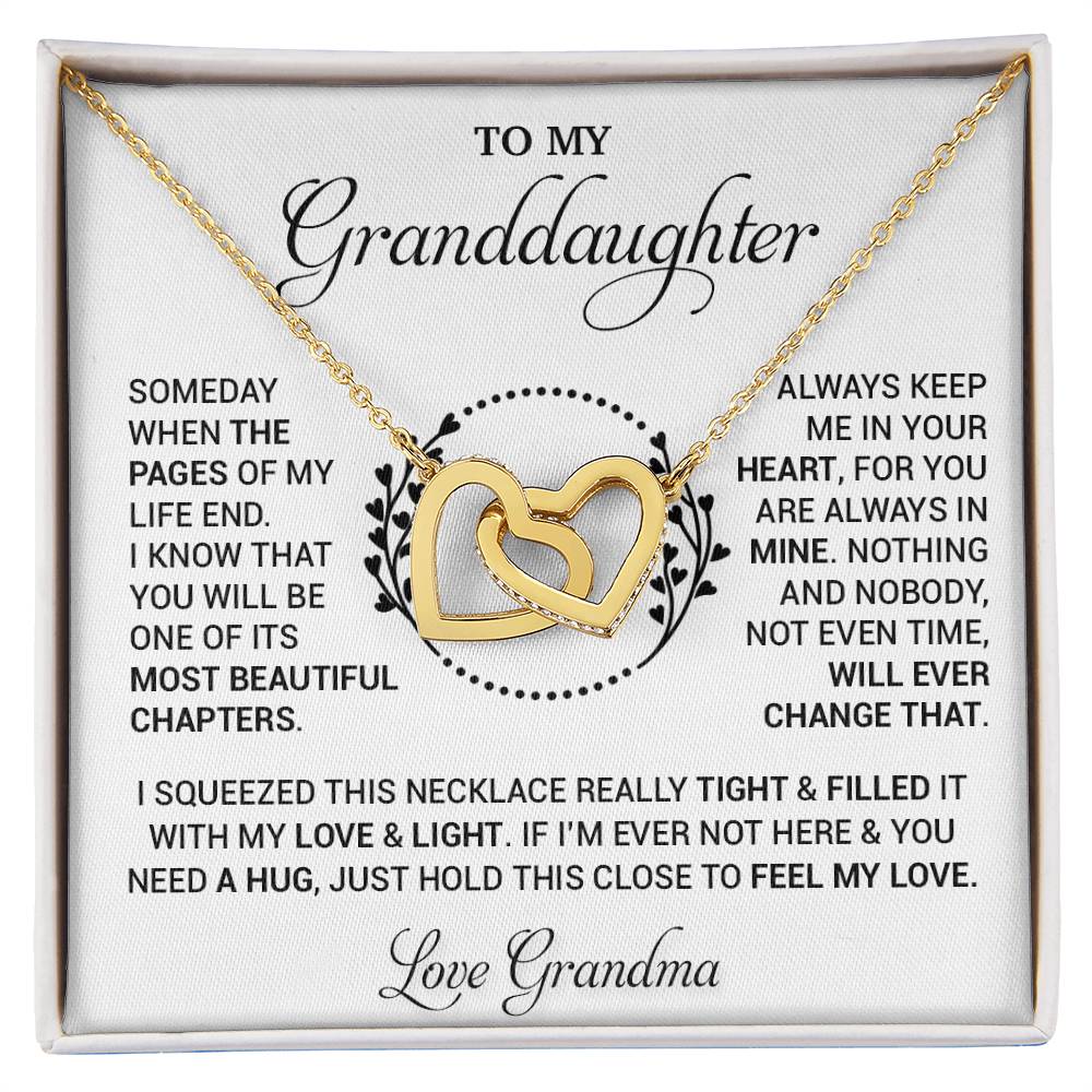 To My Granddaughter Necklace, Birthday Gift For Granddaughter, Birthday Gifts