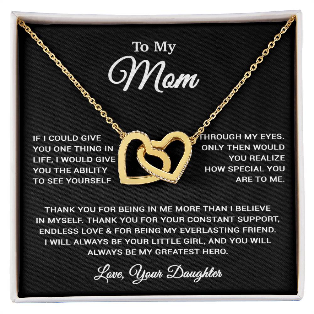 To My Mom Necklace, Sentimental Mother's Day Gift For Mom From Son 30_3_Black