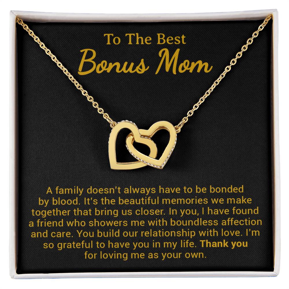 To My Bonus Mom Necklace from Daughter Son, Step Mom Gift, Mother's Day