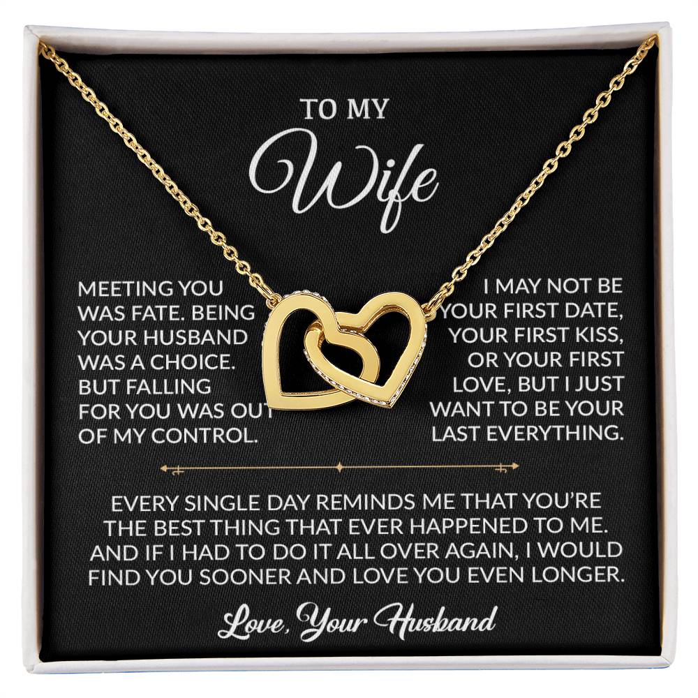 To My Wife Necklace, Gift For Wife, Anniversary Gift For Wife, Necklace For Wife 6_9_Black