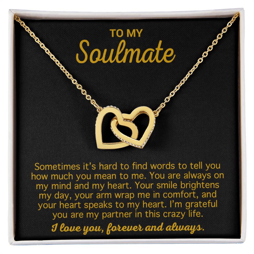 To My Soulmate Necklace Gift For Wife Girlfriend Birthday Anniversary Christmas