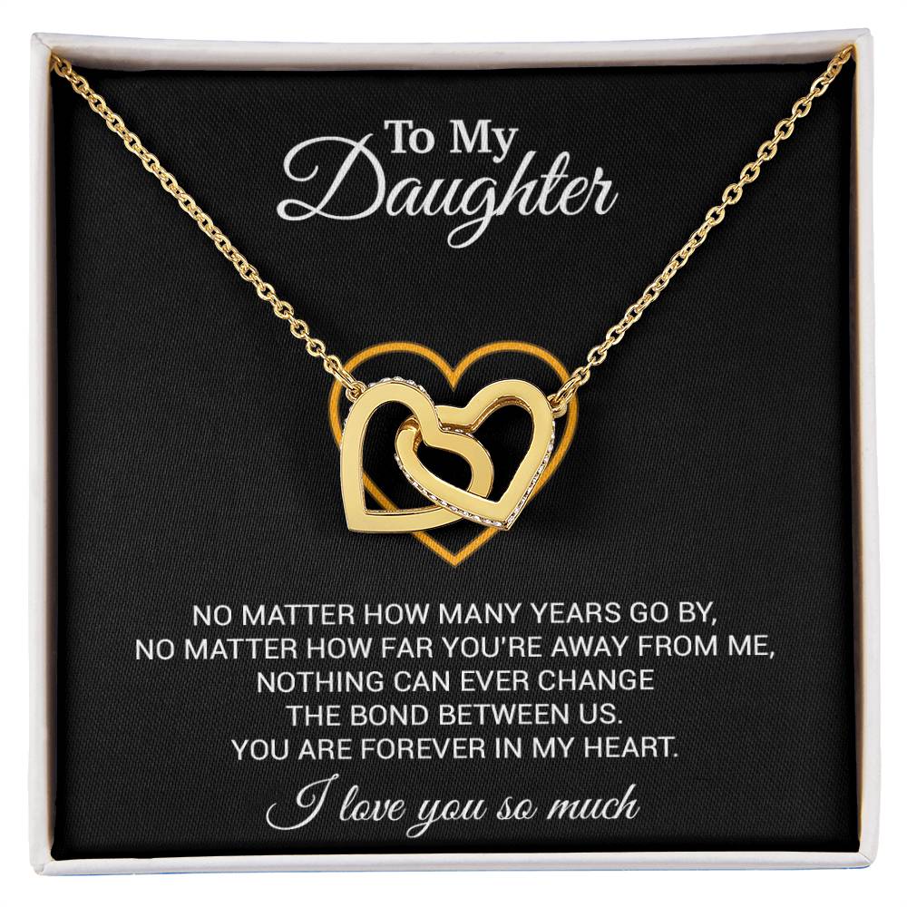 To My Daughter Necklace, Gift For Daughter From Dad, Daughter Father Necklace 12_7_Black
