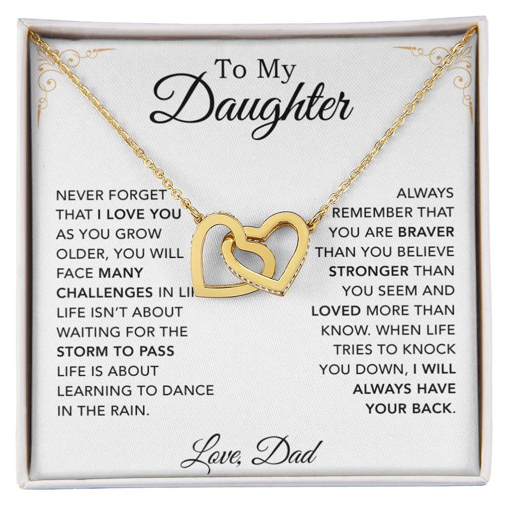 To My Daughter Necklace, Daughter Father Necklace, Daughter Gift From Dad 30_8