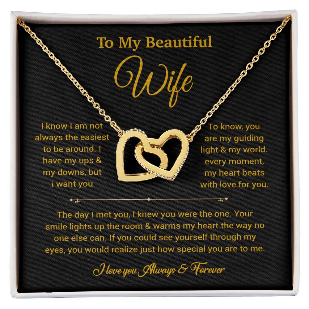 To My Wife Necklace, Gift For Wife, Anniversary Gift For Wife, Necklace For Wife 5_6_Gold