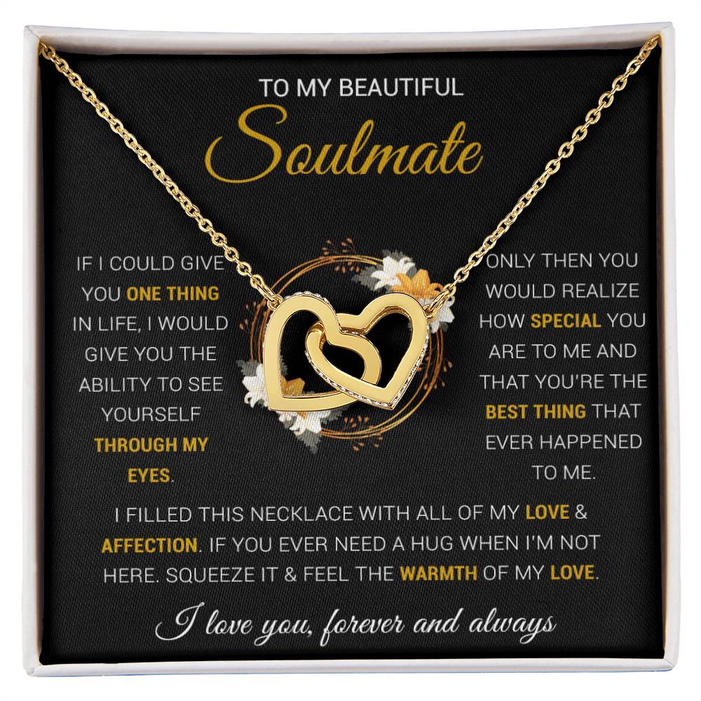 To My Soulmate Necklace Gift For Wife Girlfriend Birthday Anniversary Christmas