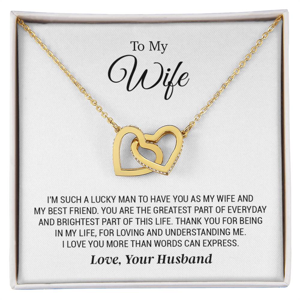 To My Wife Necklace, Wife Gift from Husband, Anniversary Gifts, Christmas Gift