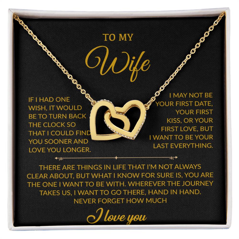 To My Wife Necklace, Gift For Wife, Anniversary Gift For Wife, Necklace For Wife 28_7_Gold