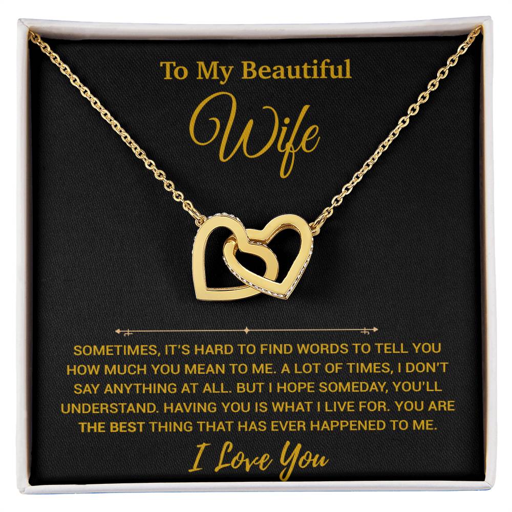 To My Wife Necklace, Christmas Gifts For Women, Anniversary Gift For Wife 19_11_Gold