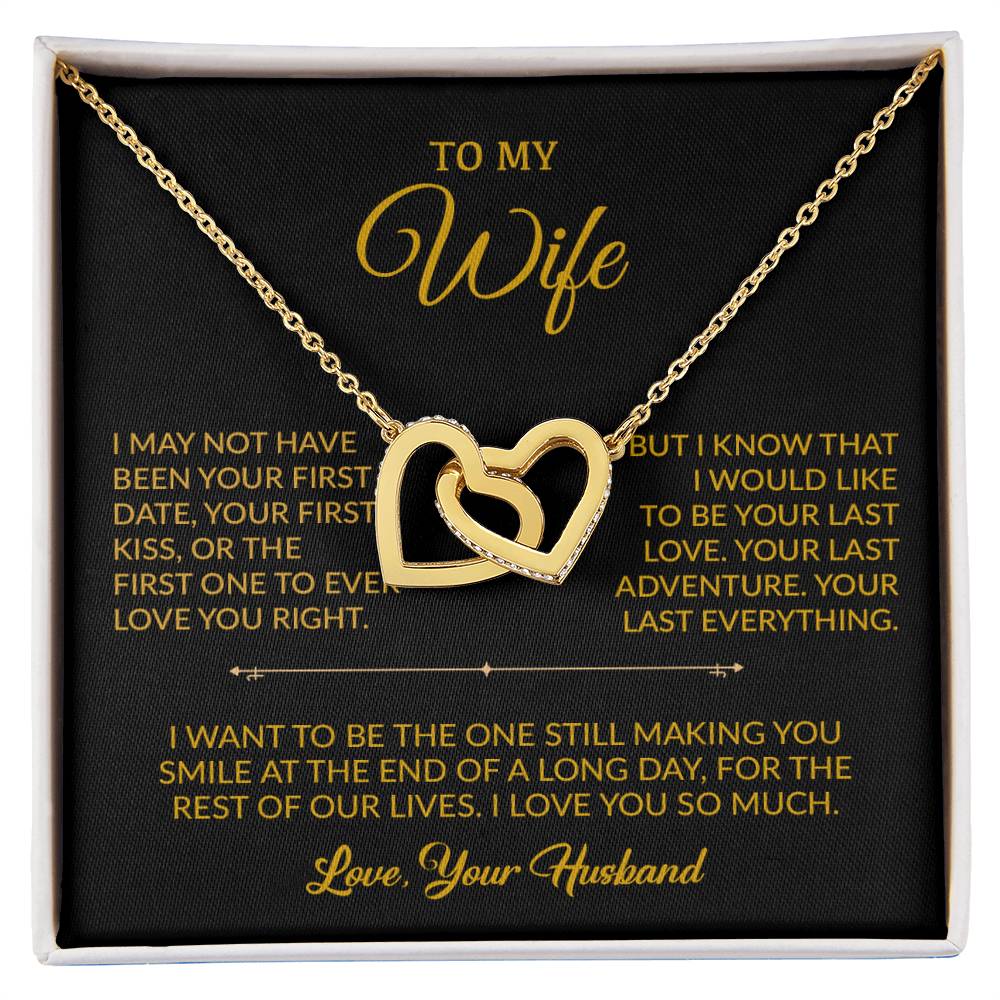 To My Wife Necklace, Gift For Wife, Anniversary Gift For Wife, Necklace For Wife 5_9_Gold