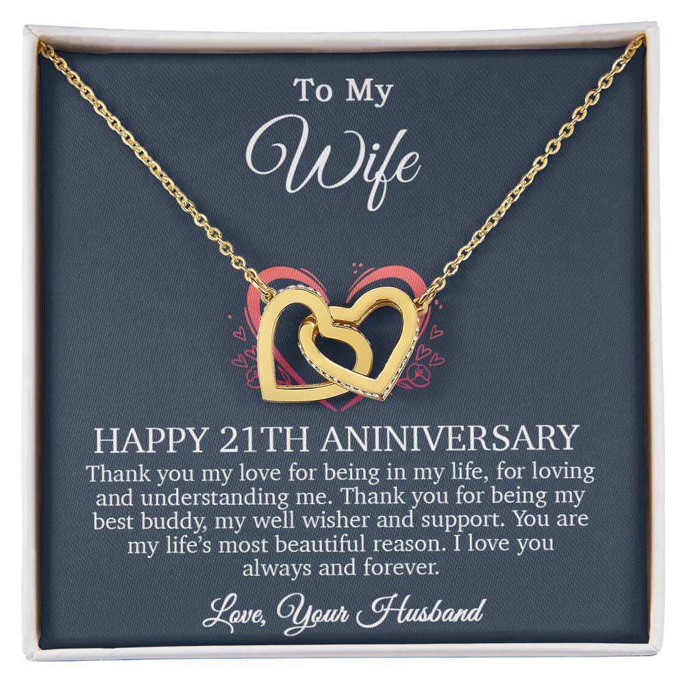 21th Anniversary Gift For Wife, 21 Year Anniversary Gifts, 21th Wedding Anniversary Gift Ideas_Blue