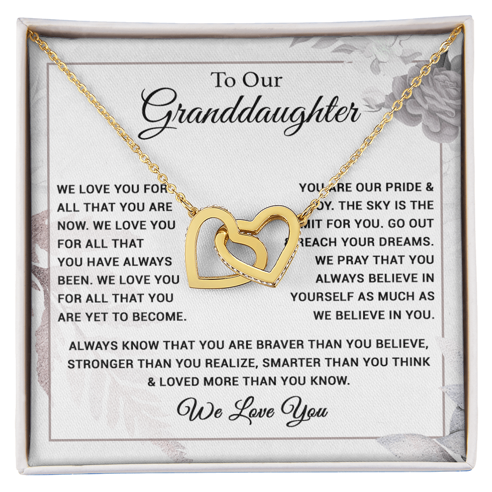 To Our Granddaughter Necklace, Xmas Birthday Gift For Granddaughter from Grandma