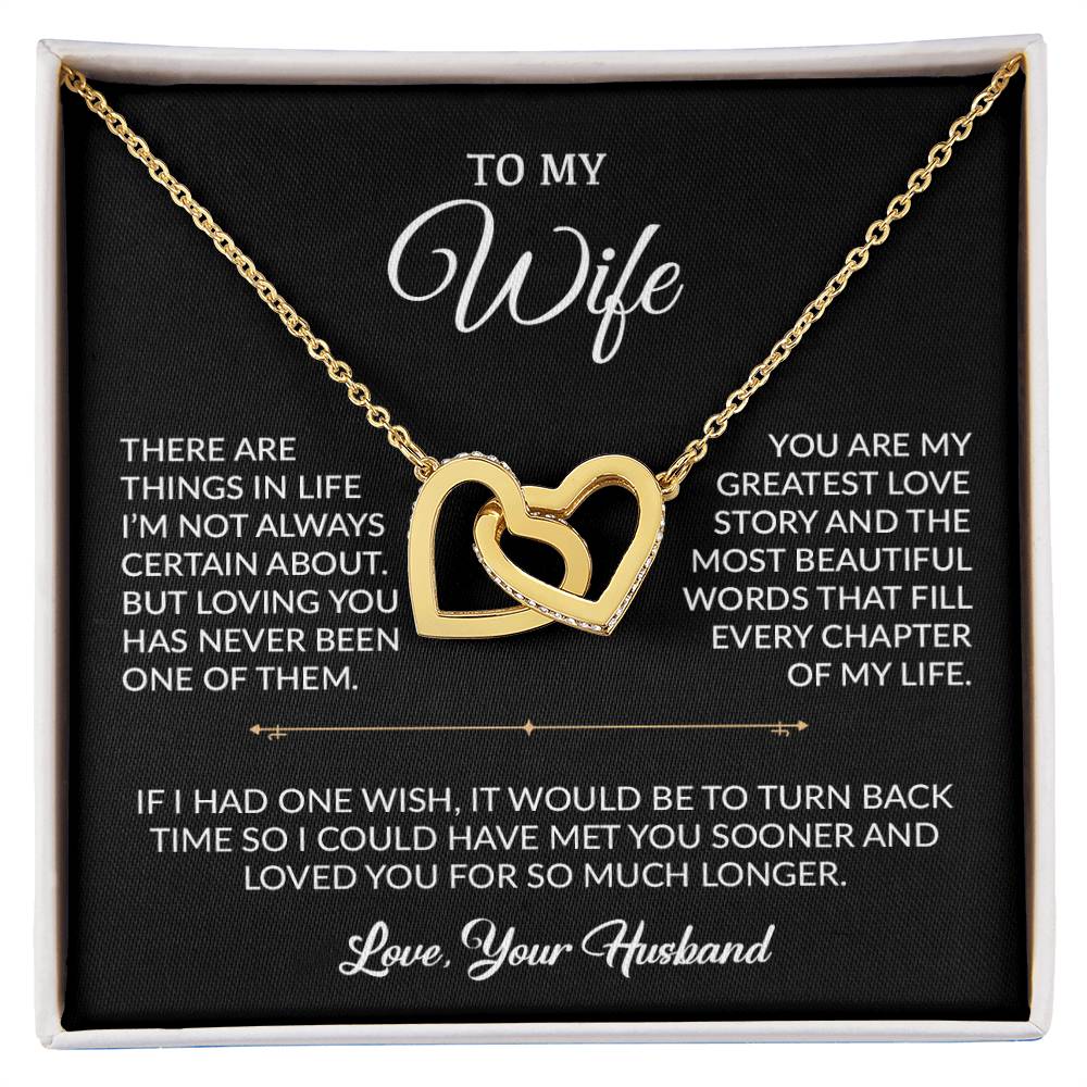 To My Wife Necklace, Gift For Wife, Anniversary Gift For Wife, Necklace For Wife 7_9_Black