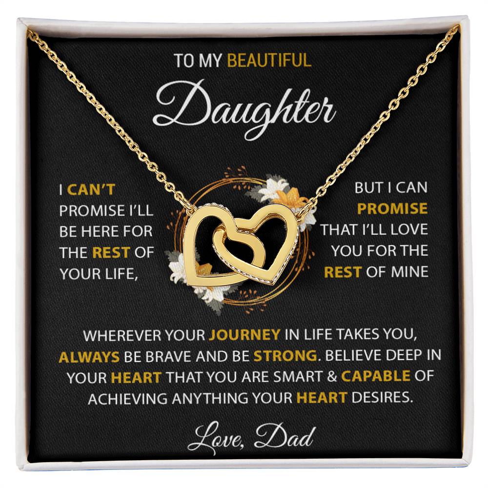 To My Daughter Necklace, Daughter Father Necklace, Daughter Gift From Dad99