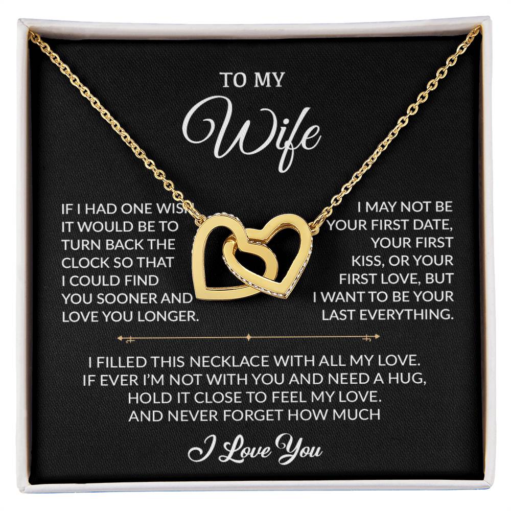 To My Wife Necklace, Gift For Wife, Anniversary Gift For Wife, Necklace For Wife 2_8_Black