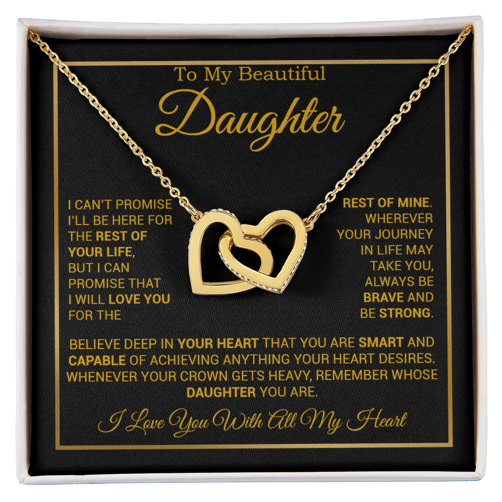 To My Daughter Necklace, Gift for Daughter from Dad And Mom Daughter Necklace
