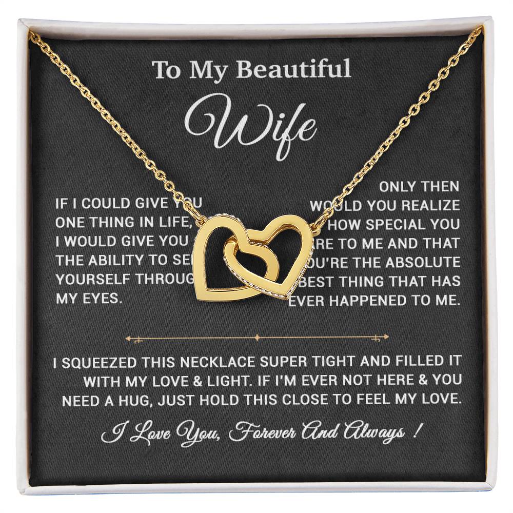 To My Wife Necklace, Gift For Wife, Anniversary Gift,Christmas Gift