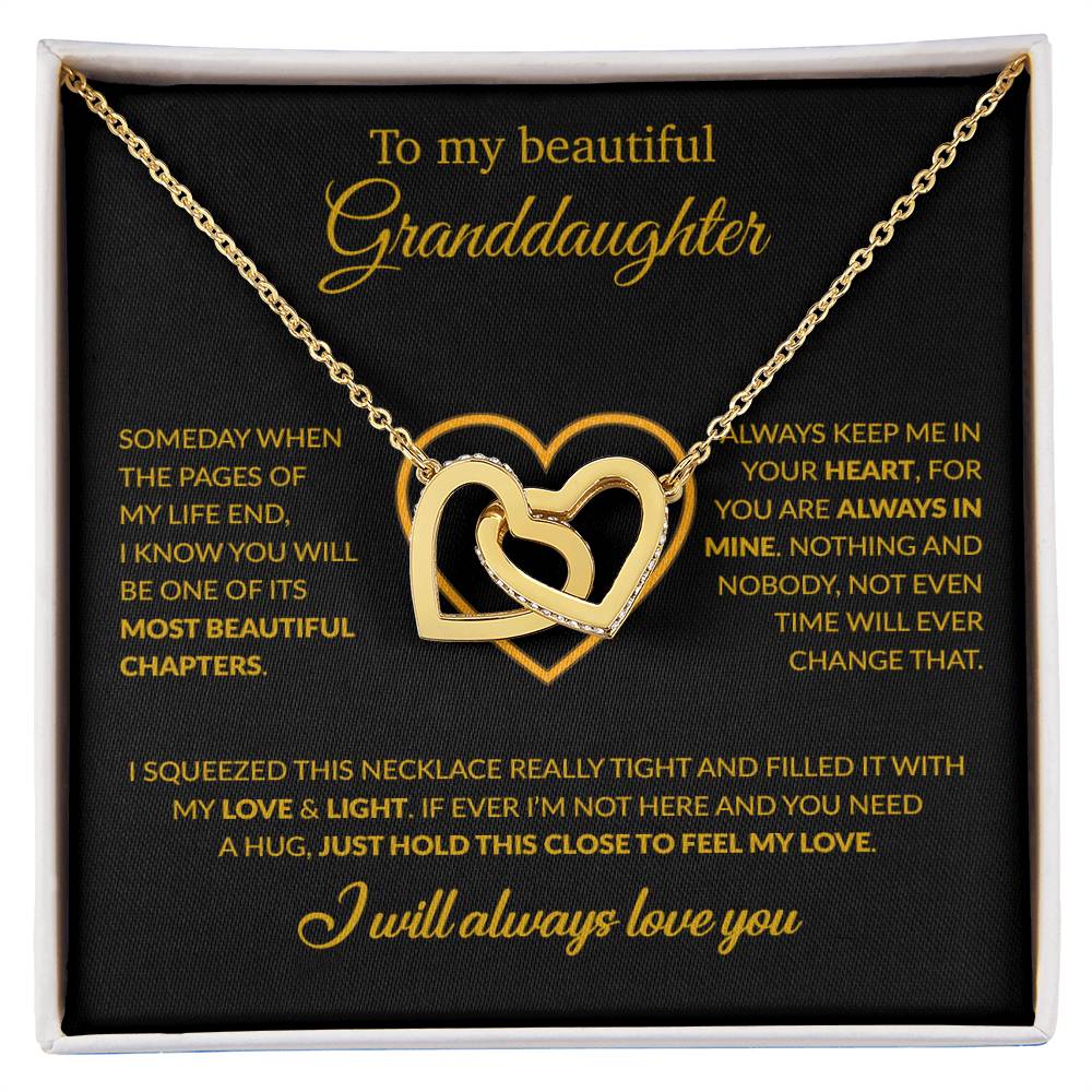 To My Granddaughter Necklace, Birthday Gift For Granddaughter From Grandpa 5_12_Gold