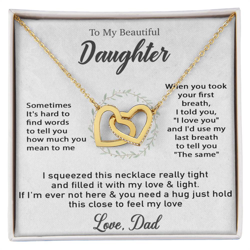 To My Daughter Necklace, Gift For Daughter From Dad, Daughter Father Necklace 12_12