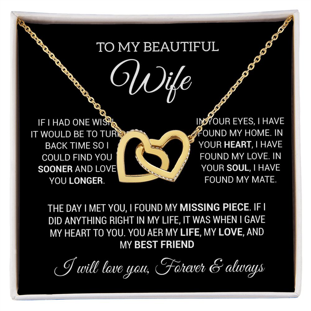 To My Wife Necklace, Gift For Wife, Anniversary Gift For Wife, Christmas Gifts