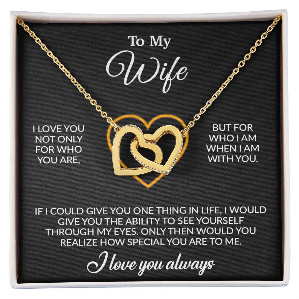 To My Wife Necklace, Gift For Wife, Anniversary Gift For Wife, Necklace For Wife 10_6_Black