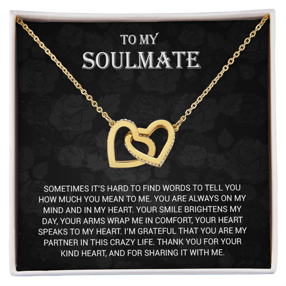 To My Soulmate Necklace, Valentines Day Gift, Gift For Wife, Anniversary Gift