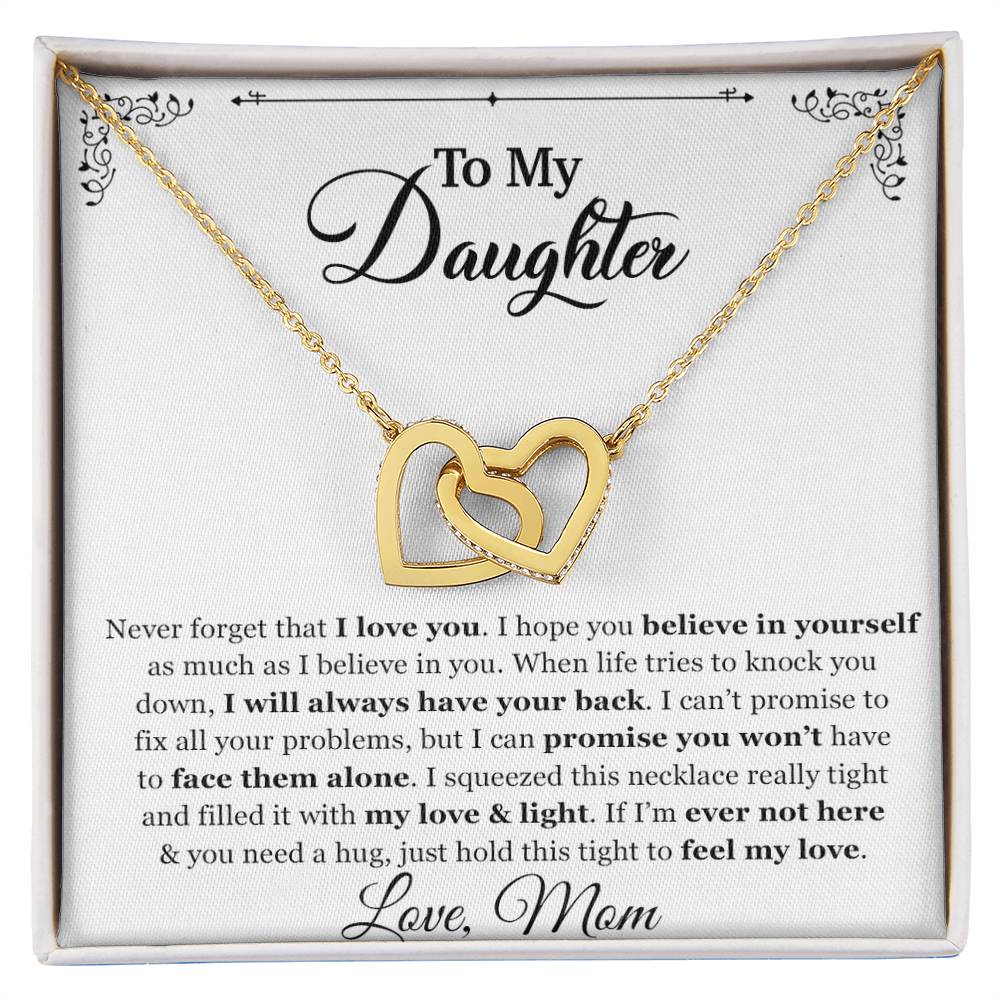 To My Daughter Necklace, Gift for Daughter from mom, Daughter Father Necklace