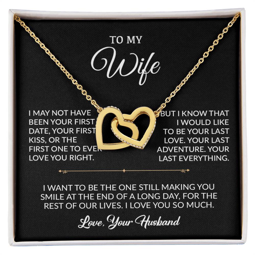 To My Wife Necklace, Gift For Wife, Anniversary Gift For Wife, Necklace For Wife 5_9_Black