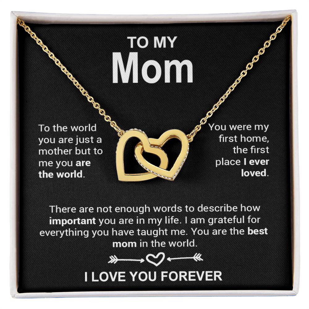 To My Mom Necklace, Mother's Day Gift, Anniversary Gift Valentines Gift