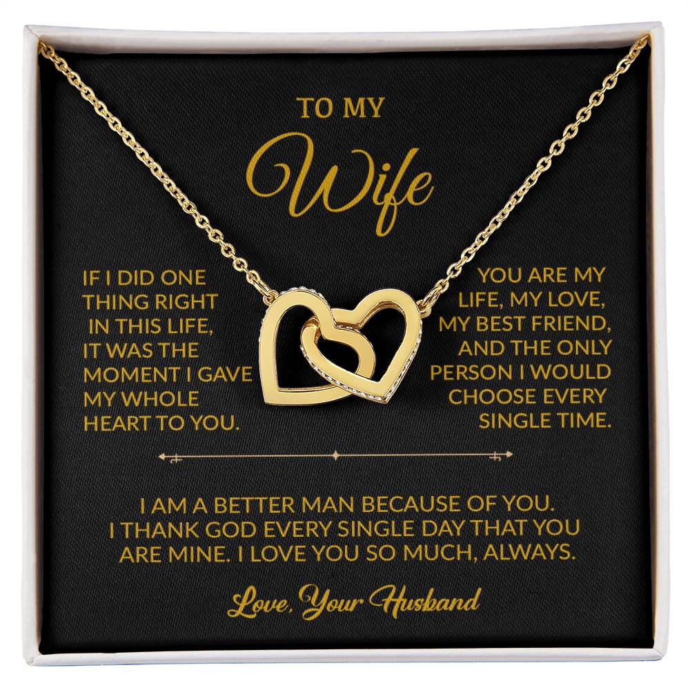 To My Wife Necklace, Gift For Wife, Anniversary Gift For Wife, Necklace For Wife