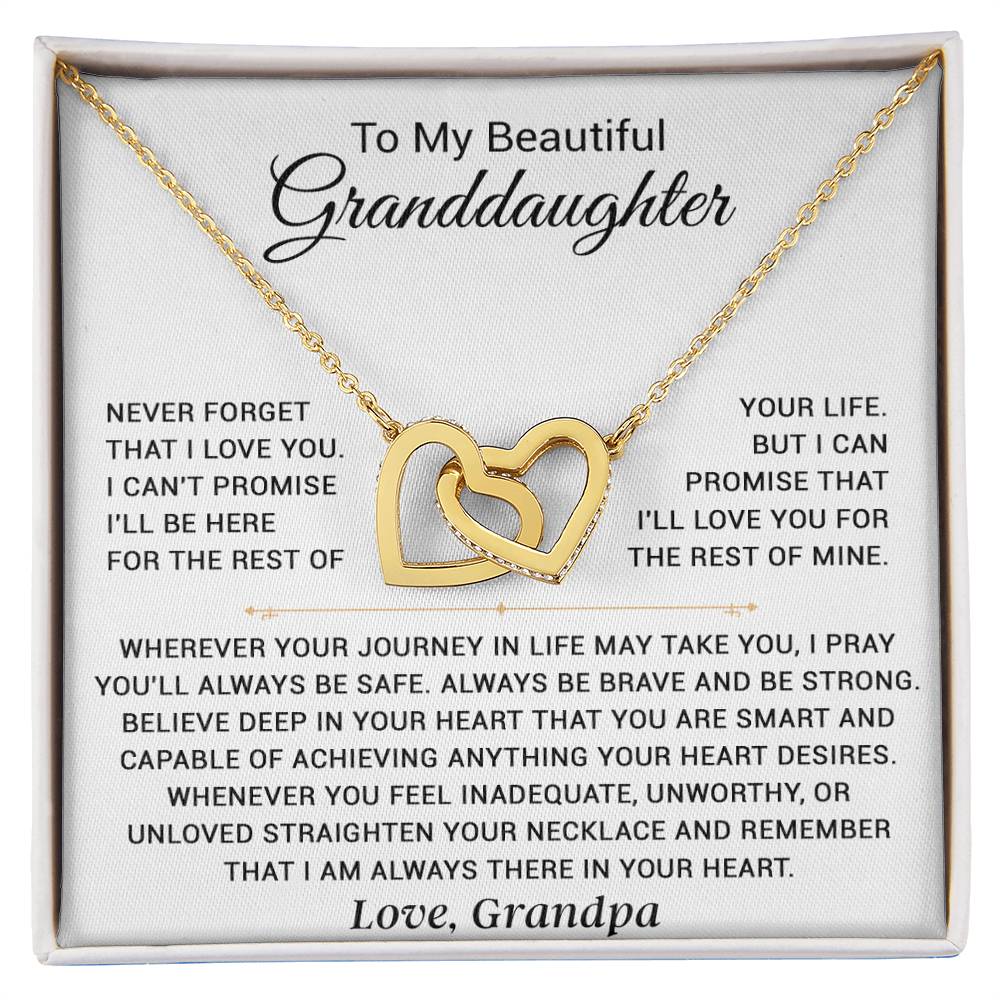 To My Granddaughter Necklace, Granddaughter Gift from Grandpa, Christmas Gift 10_4
