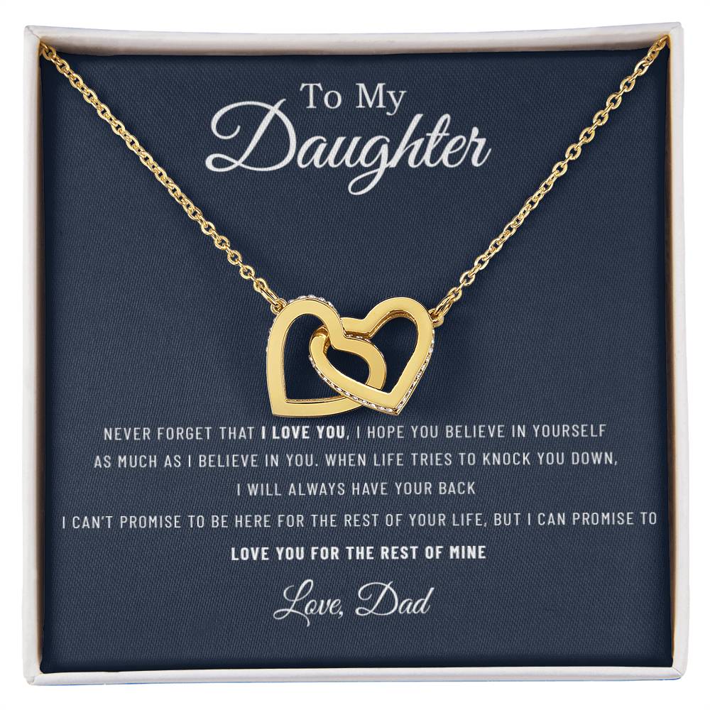 To My Daughter Necklace, Gift For Daughter From Dad, Daughter Father Necklace 14_12