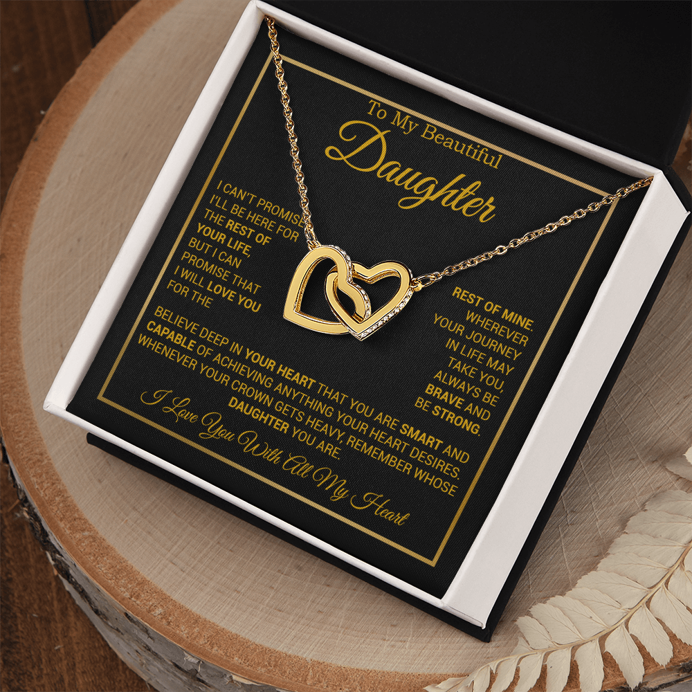 To My Daughter Necklace, Gift for Daughter from Dad And Mom Daughter Necklace