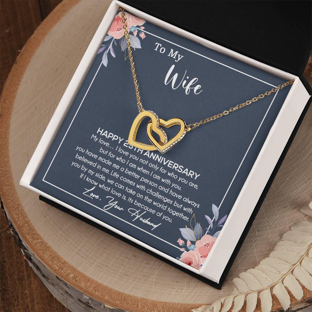 25th Anniversary Gift For Wife Necklace, 25 Year Anniversary, 25th Wedding Gift