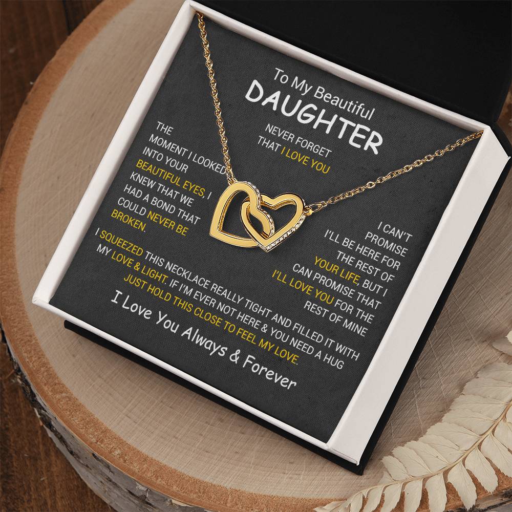 To My Daughter Necklace, Daughter Father Necklace, Daughter Gift From Dad, Mom 3_12