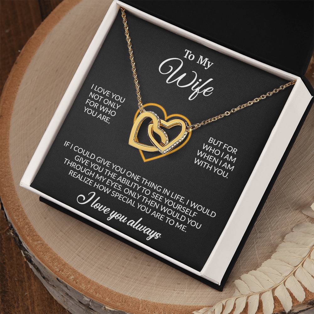 To My Wife Necklace, Gift For Wife, Anniversary Gift For Wife, Necklace For Wife 10_6_Black