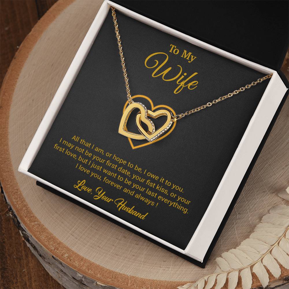 To My Wife Necklace, Gift For Wife, Anniversary Gift For Wife, Necklace For Wife 24_3_Gold