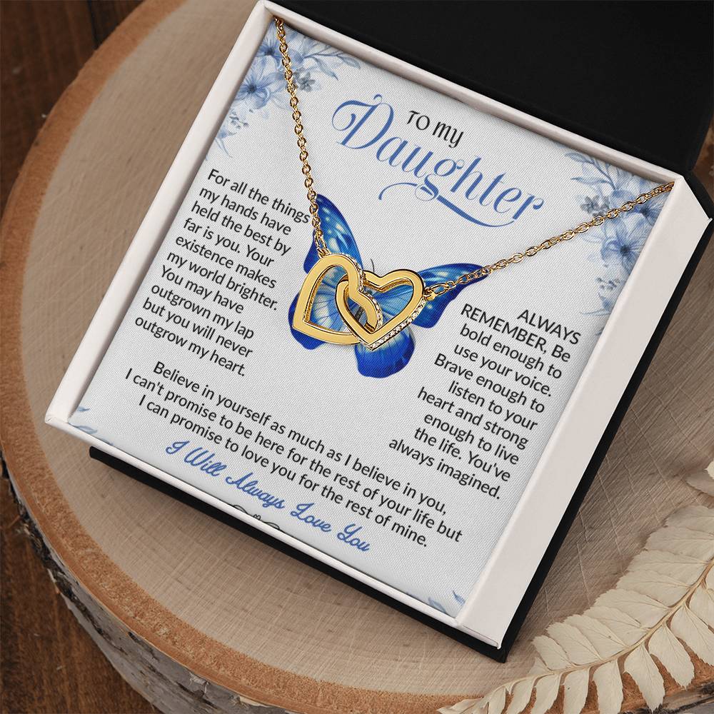 To My Daughter Necklace, Daughter Father Necklace, Daughter Gifts from Dad