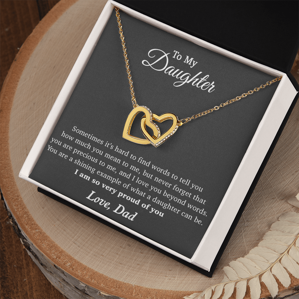 To My Daughter Necklace, Gift for Daughter from Dad, Birthday Gifts , Xmas Gift