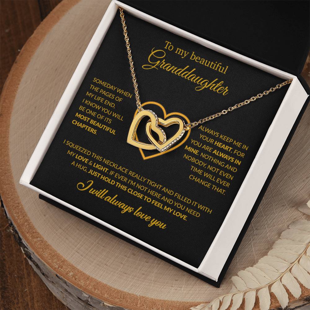 To My Granddaughter Necklace, Birthday Gift For Granddaughter From Grandpa 5_12_Gold